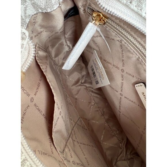 Michael Kors crossbody messenger bag MK signature large jetset bag light cream - Picture 10 of 10